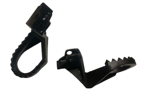 Honda CRF300L/RALLY BLACK STEEL FOOTPEGS FOOTRESTS 1