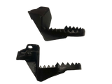 Honda CRF300L/RALLY BLACK STEEL FOOTPEGS FOOTRESTS 1"BACK 1"LOWER