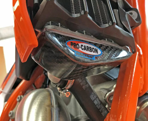 PRO CARBON KTM RADIATOR PROTECTOR  SX-F  XC-F  2019-22 EXC-F YEAR 2020-23