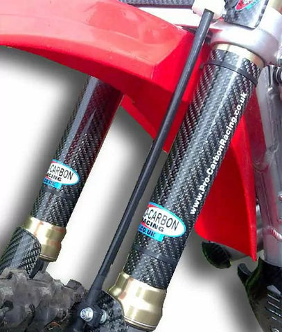 PRO CARBON HONDA UPPER FORK PROTECTORS  CRF 250/450 ALL YEARS