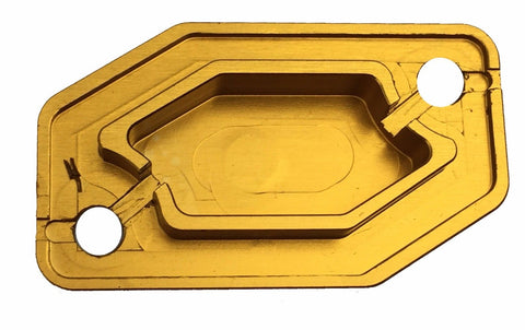 DAB PRODUCTS BRAKTEC PATTERN CLUTCH MASTER CYLINDER COVER & SCREWS GOLD