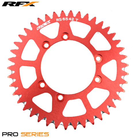 RFX PRO SERIES  6 BOLT REAR TRIALS SPROCKET 42 TEETH RED FITS GAS GAS & SHERCO