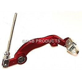 DAB PRODUCTS BETA REV3 REAR BRAKE PEDAL LEVER RED 2005-2008 MODELS