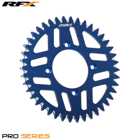 RFX PRO SERIES  4 BOLT REAR TRIALS SPROCKET 42 TEETH BLUE