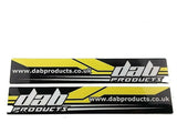 DAB PRODUCTS TRIALS UNIVERSAL LOWER FORK  STICKERS 1PR TRS SHERCO GAS GAS ETC - Trials Bike Breakers UK