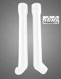 DAB PRODUCTS MARZOCCHI  LOWER FORK GUARDS WHITE FOR GAS GAS OSSA JOTAGAS - Trials Bike Breakers UK