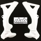 DAB PRODUCTS TRS ONE RR WHITE PLASTIC FRAME COVERS PROTECTORS 1PR - Trials Bike Breakers UK