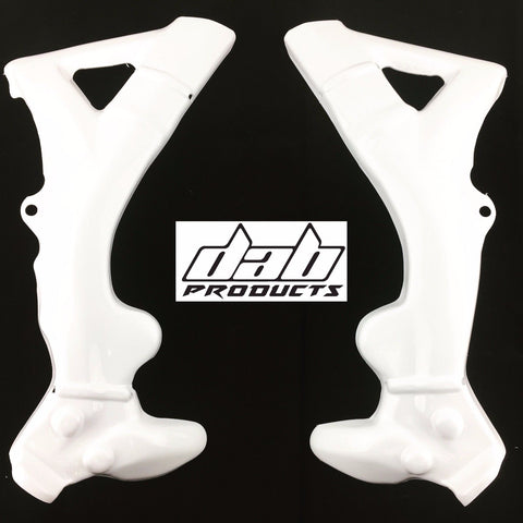DAB PRODUCTS TRS ONE RR WHITE PLASTIC FRAME COVERS PROTECTORS 1PR