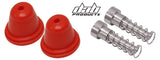 DAB PRODUCTS AJP/GRIMECA MASTER CYLINDER RUBBER BOOTS & PLUNGER SET RED 1PR - Trials Bike Breakers UK