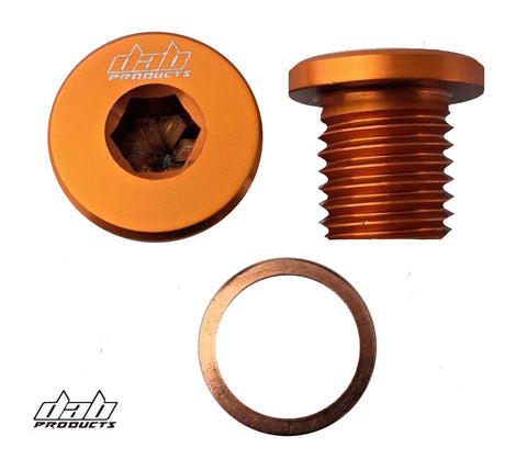 DAB PRODUCTS ENGINE/GEARBOX OIL FILLER PLUG SCREW ORANGE SCORPA SHERCO TRS OSSA