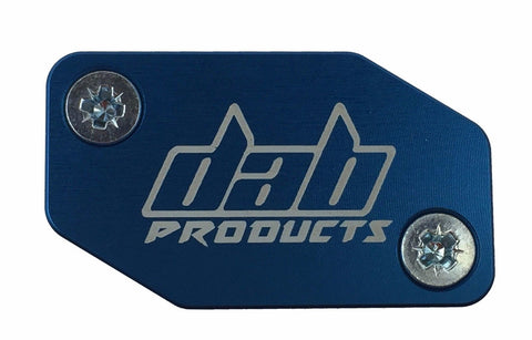 DAB PRODUCTS BRAKTEC PATTERN CLUTCH MASTER CYLINDER COVER & SCREWS BLUE