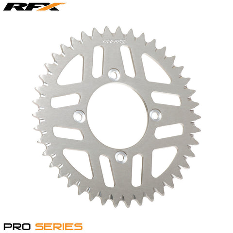 RFX PRO SERIES  4 BOLT REAR TRIALS SPROCKET 43 TEETH SILVER