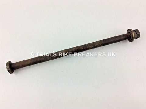 YAMAHA TY80 SWING SWINGING ARM SPINDLE & NUTS