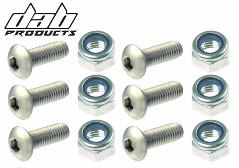 DAB PRODUCTS TRIALS REAR SPROCKET NUT AND BOLT SET  6PC GAS GAS MONTESA SHERCO