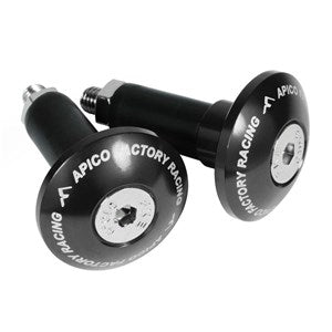 APICO HANDLEBAR BAR END PLUGS TO FIT 14MM BLACK