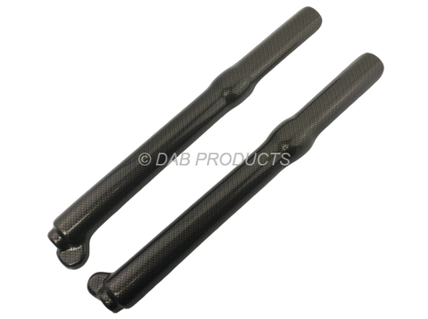DAB PRODUCTS TECH TRIALS FULL LENGTH FORK GUARDS COVERS CARBON FIBRE LOOK
