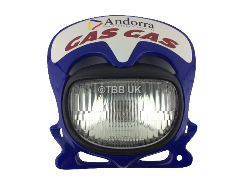 N.O.S GAS GAS TRIALS HEADLIGHT ASSEMBLY BLUE