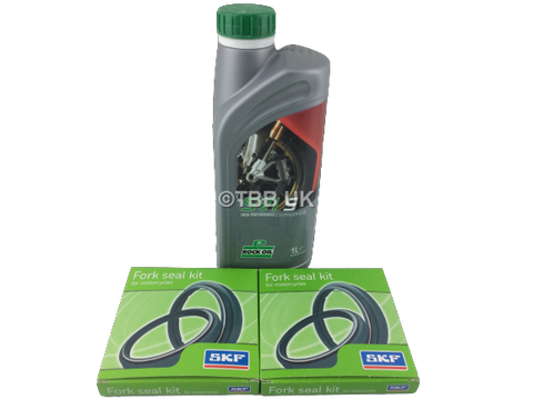 SKF FORK OIL AND DUST SEAL KIT FOR MARZOCCHI 40MM FORKS WITH 5W FORK OIL