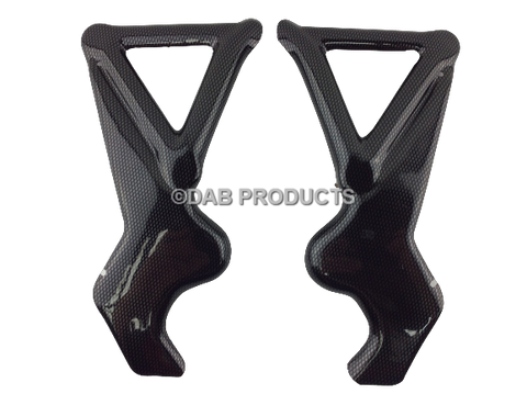 DAB PRODUCTS VERTIGO ICE HELL COMBAT REPLICA CARBON LOOK FRAME PROTECTORS COVERS