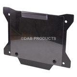 DAB PRODUCTS FACTORY TRIALS NUMBER BOARD PLATE WITH WINDOW CARBON LOOK