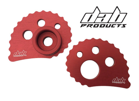 DAB PRODUCTS 2006-2014 GAS GAS TXT PRO 20MM REAR AXLE SNAIL CAMS 1PR RED