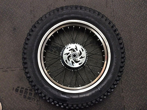 USED GAS GAS PRO REAR WHEEL WITH SPROCKET DISC & TYRE WILL FIT OTHERS MONTESA SHERCO