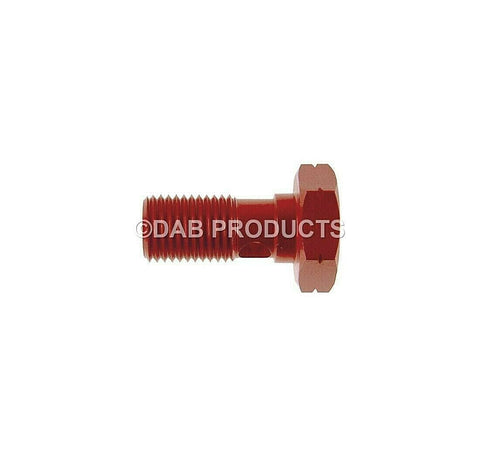 DAB PRODUCTS RED BANJO BOLT M10 X 1