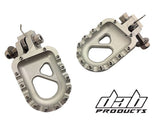 DAB PRODUCTS 55MM PERFORMANCE ALLOY TRIALS FOOTRESTS FOOTPEGS SILVER GAS GAS 4RT - Trials Bike Breakers UK